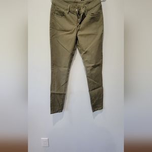 Levi's Army Green Skinny Jeans